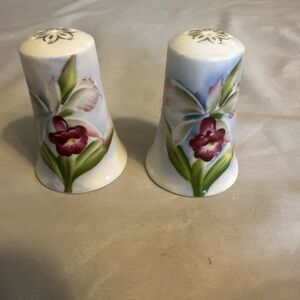 Floral Ceramic Salt and Pepper Shakers
